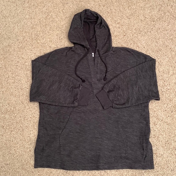 NWOT - Old Navy
Oversized Hooded V-neck Sweatshirt 
Dark Gray (Size S) - Picture 1 of 4